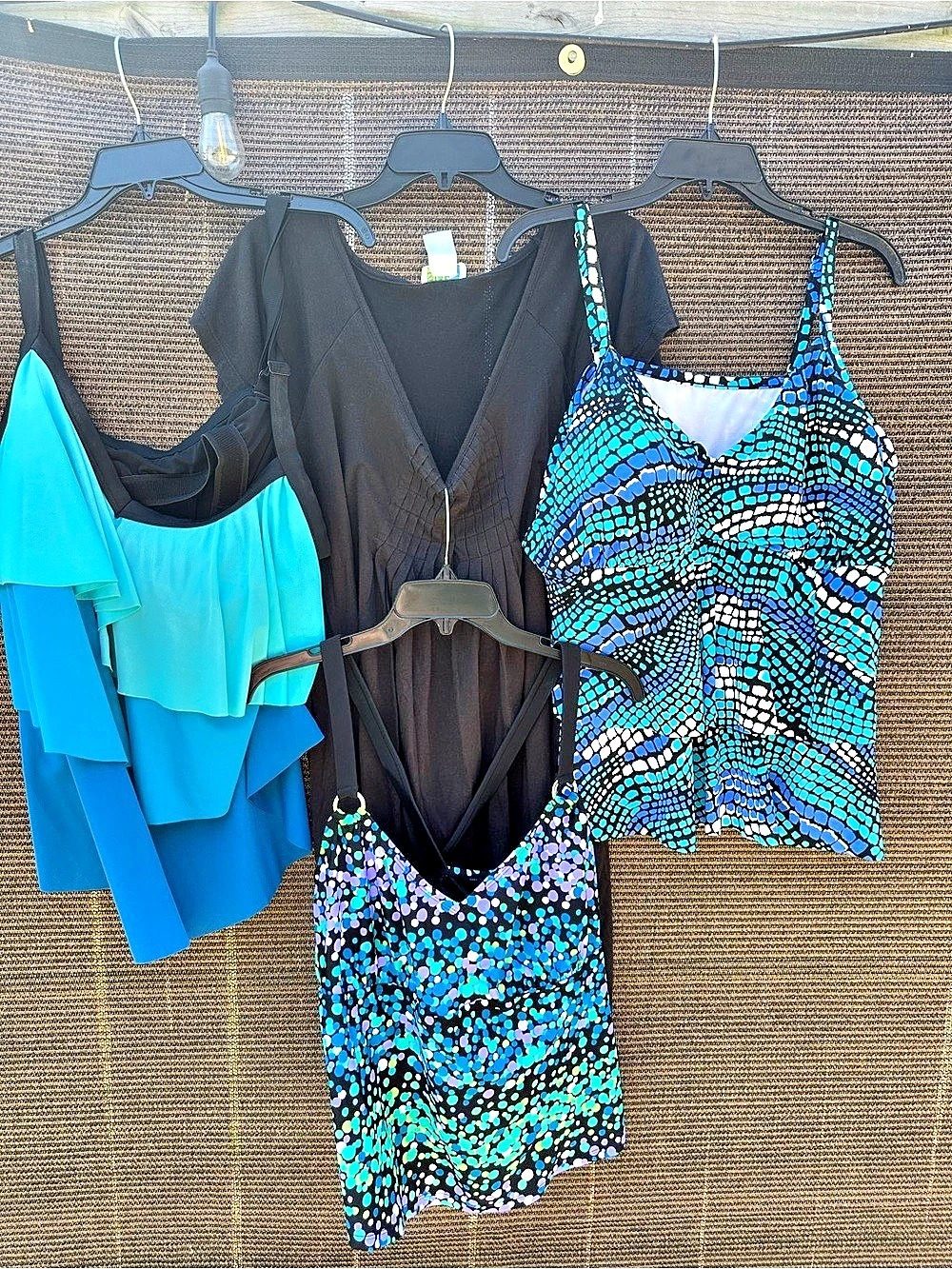 Women's swimsuit tops and coverup (all 4)